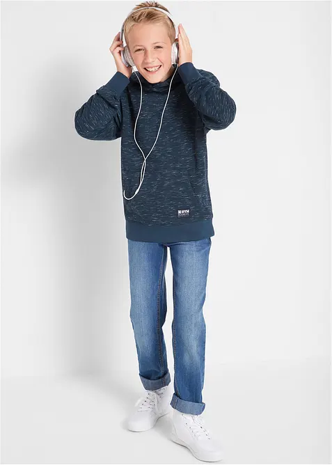 Sweat à capuche en coton mélangé, bonprix