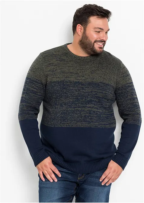 Pull doux en fine maille, coupe ventre confort, bonprix