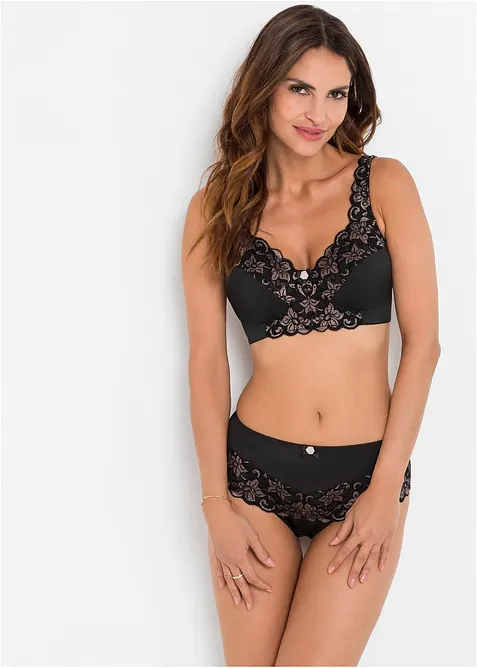 Soutien-gorge minimiseur sans armatures &agrave; bretelles rembourr&eacute;es, bonprix