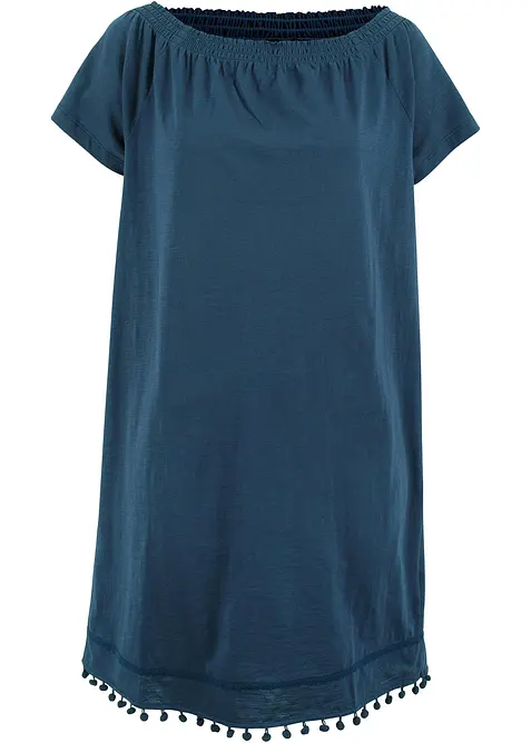 Robe à col Bardot en jersey 100% coton, bonprix