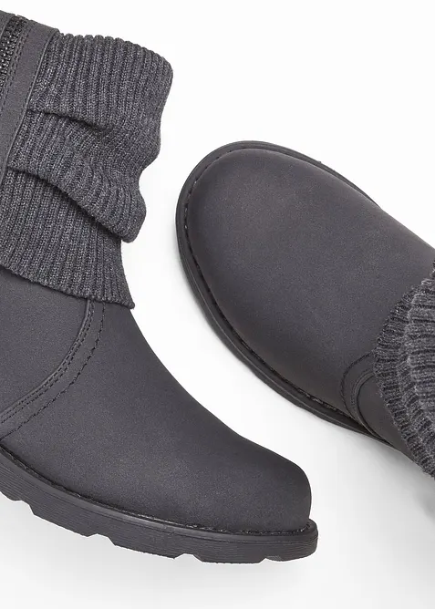 Bottines à empiècement en maille, bonprix