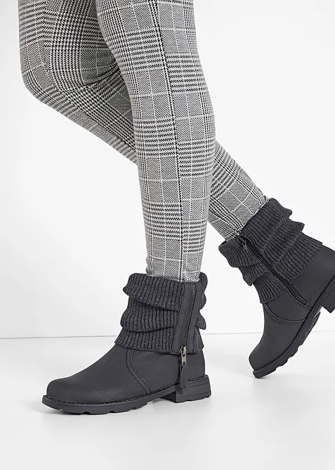 Bottines à empiècement en maille, bonprix