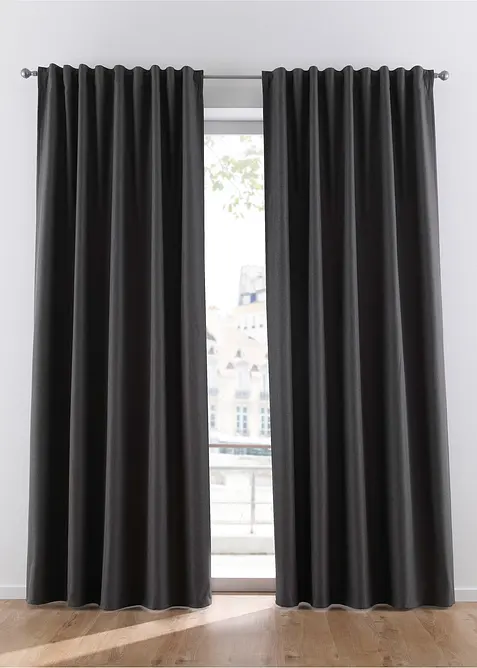 Rideau isolant avec envers en polaire douce, aussi en XXL (1 pce), bonprix