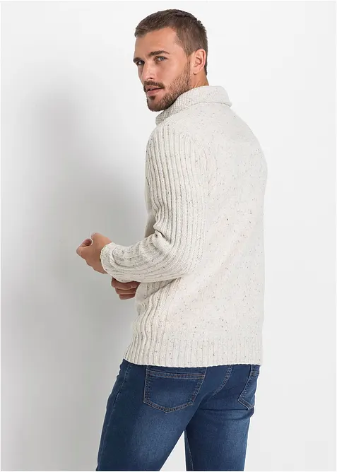 Pull en grosse maille à col châle, bonprix