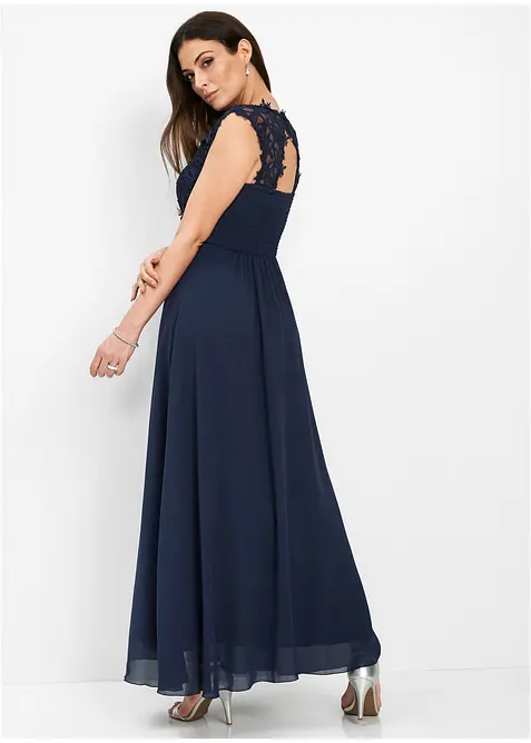 Robe longue avec dentelle, bonprix