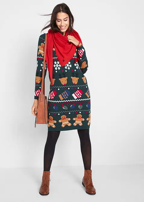 Robe de Noël en maille, bonprix