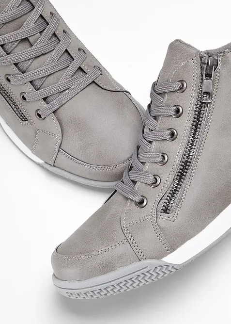 Baskets montantes zippées, bonprix