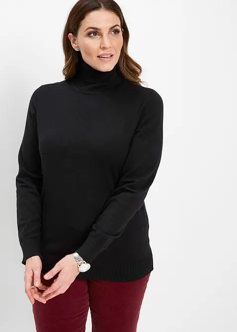 Pull col roulé, bonprix