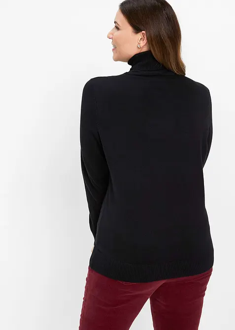 Pull col roulé, bonprix