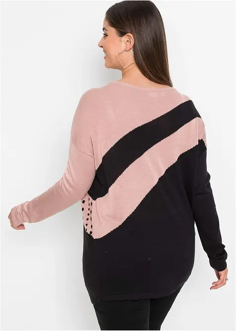Pull long avec application, bonprix