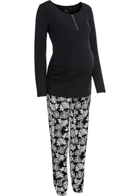 Pyjama d’allaitement en coton extensible, bonprix