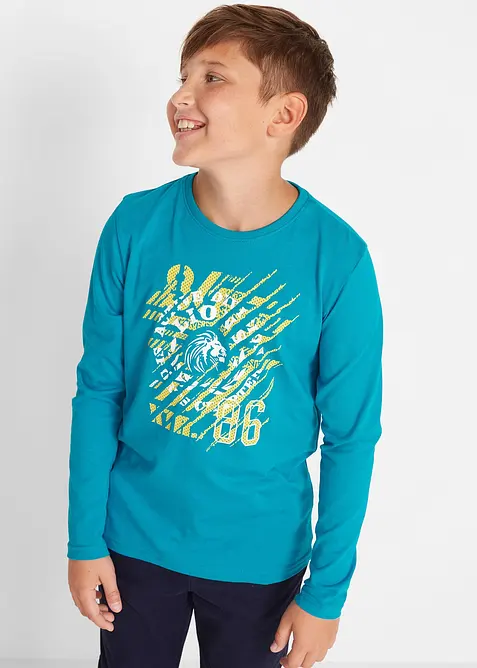 Lot de 2 T-shirts manches longues, bonprix