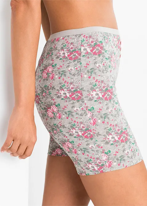 Lot de 4 boxers femme longs taille haute, bonprix