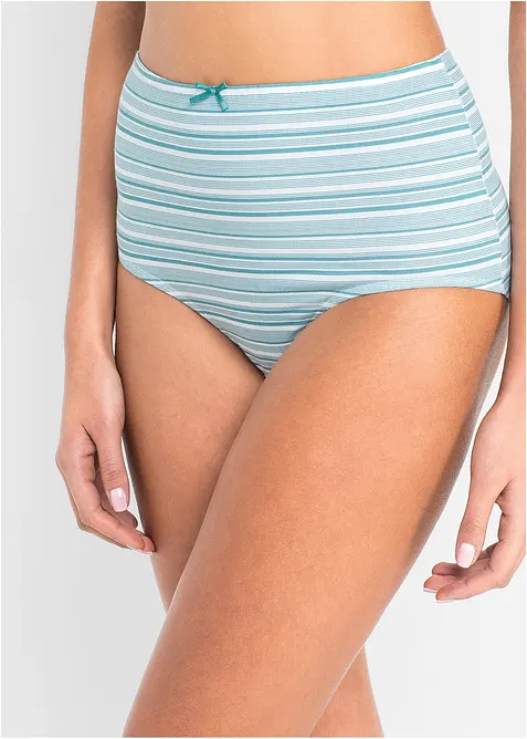 Lot de 6 slips taille haute, bonprix