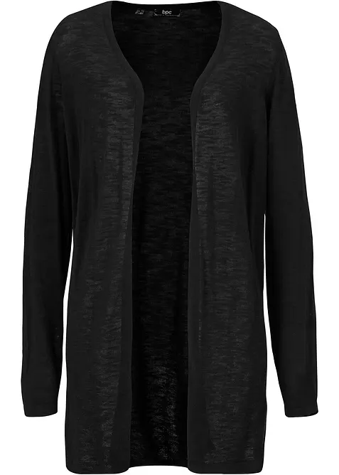 Gilet en maille 100% coton flammé, bonprix