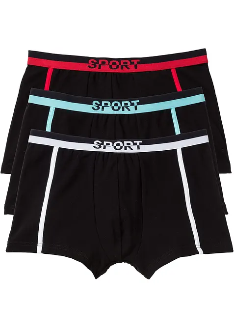 Lot de 3 boxers coton, bonprix