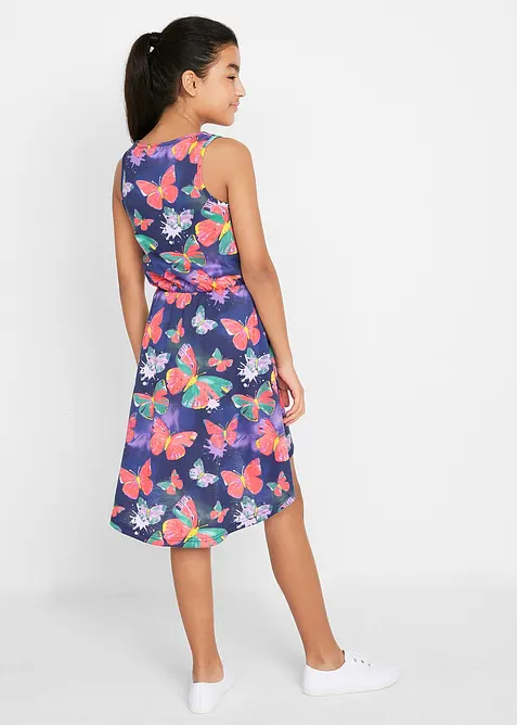 Robe en jersey, plus longue derrière, bonprix