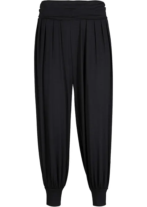 Pantalon sarouel en viscose douce et extensible, bonprix