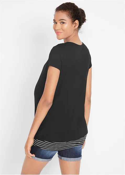 T-shirt 2en1 de grossesse et d'allaitement, bonprix