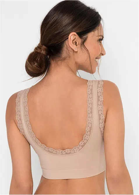 Lot de 2 brassières sans coutures Feel Comfort, bonprix