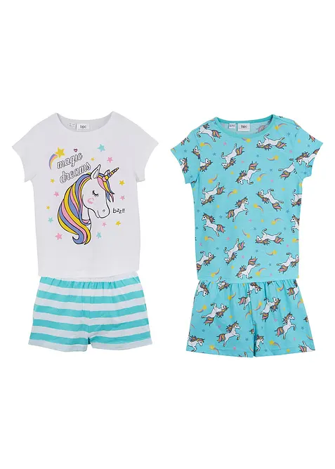 Lot de 2 pyjashorts (ens. 4 pces), bonprix