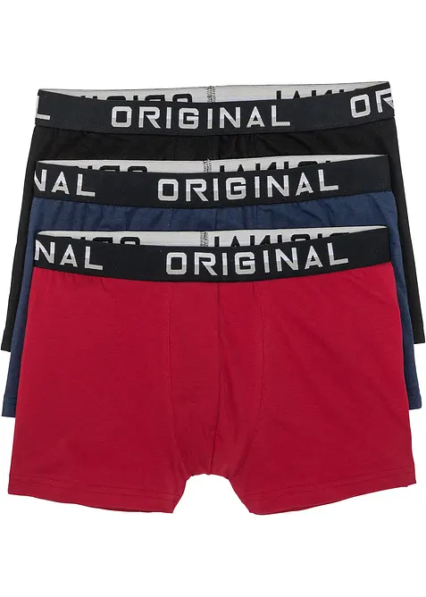 Lot de 3 boxers coton, bonprix