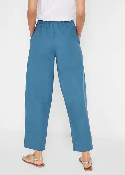 Pantalon 3/4 aérien en lin mélangé, bonprix
