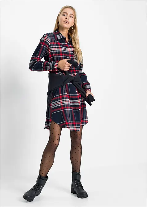 Robe-chemise 100% coton, bonprix