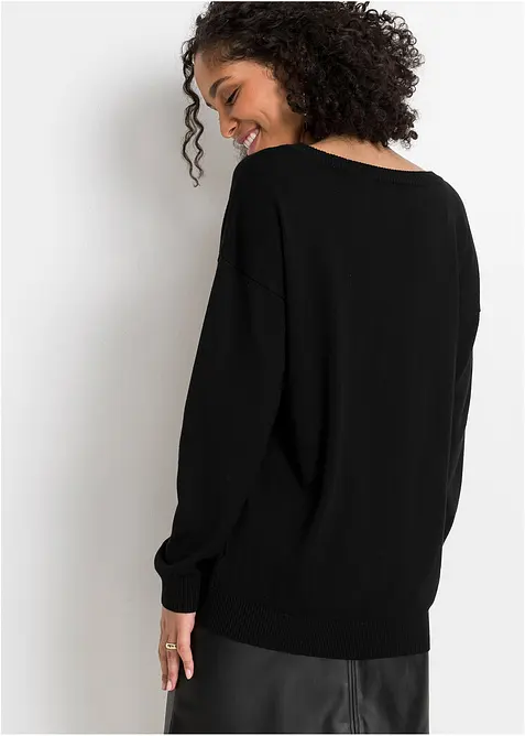 Pull oversize en viscose mélangée, bonprix