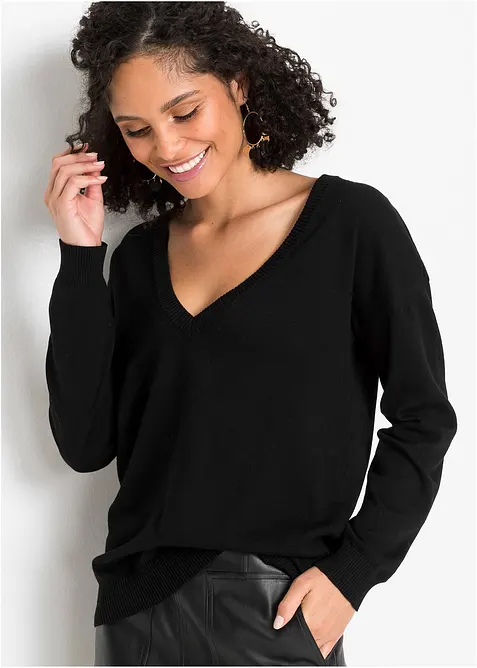 Pull oversize en viscose mélangée, bonprix