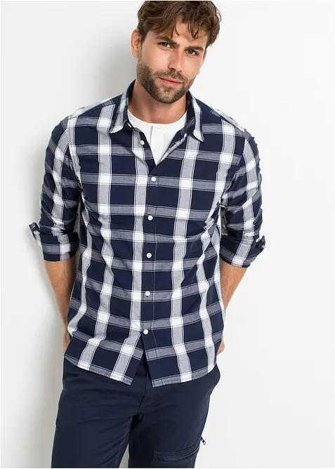 Chemise manches longues 100% coton, bonprix