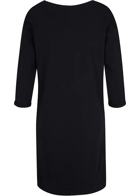 Robe sweat manches 3/4, intérieur gratté doux, bonprix