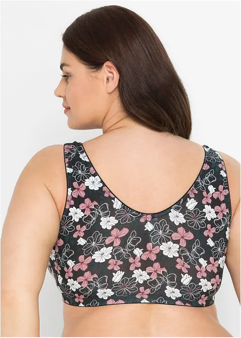 Lot de 2 soutiens-gorge avec fermeture devant, sans armatures, bonprix