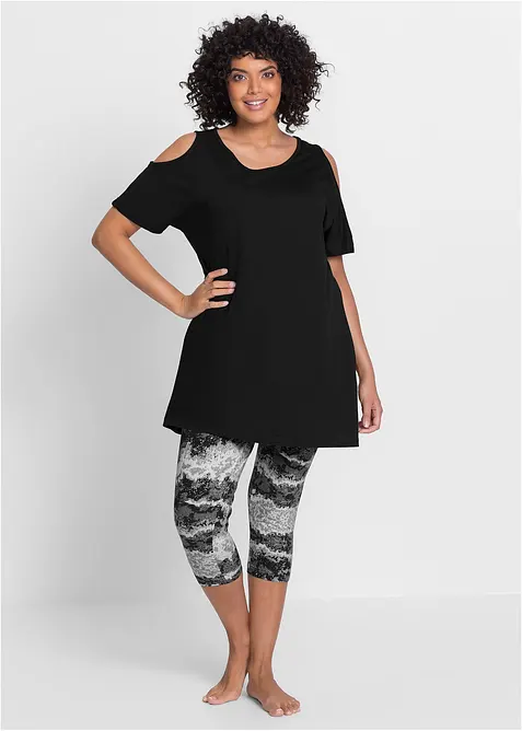 Pyjama corsaire à manches courtes, bonprix