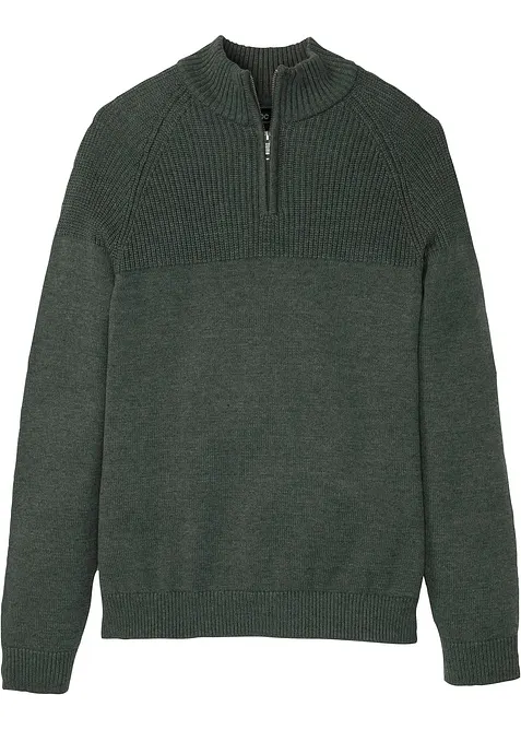 Pull camionneur doux en coton mélangé, bonprix