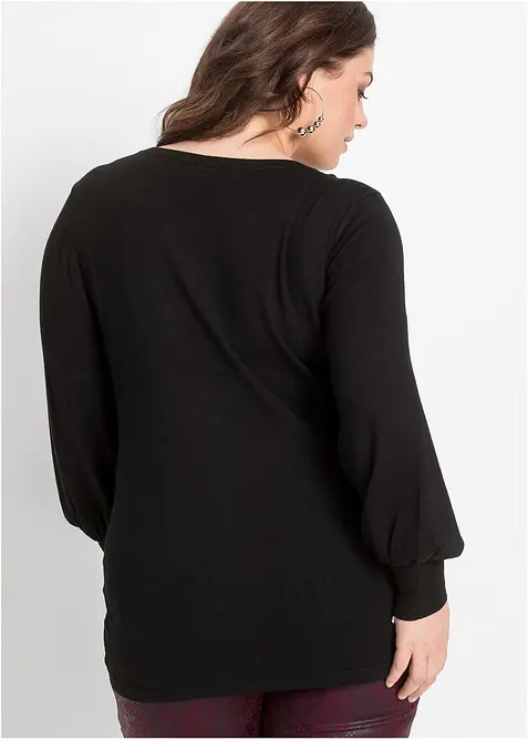 Pull &agrave; manches ballon, bonprix