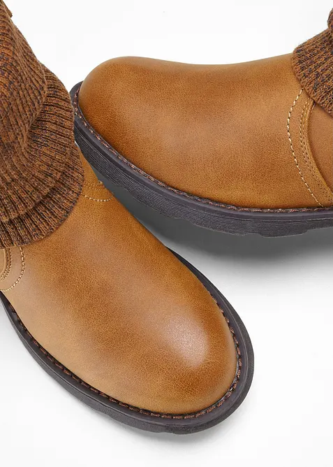 Bottines à empiècement en maille, bonprix