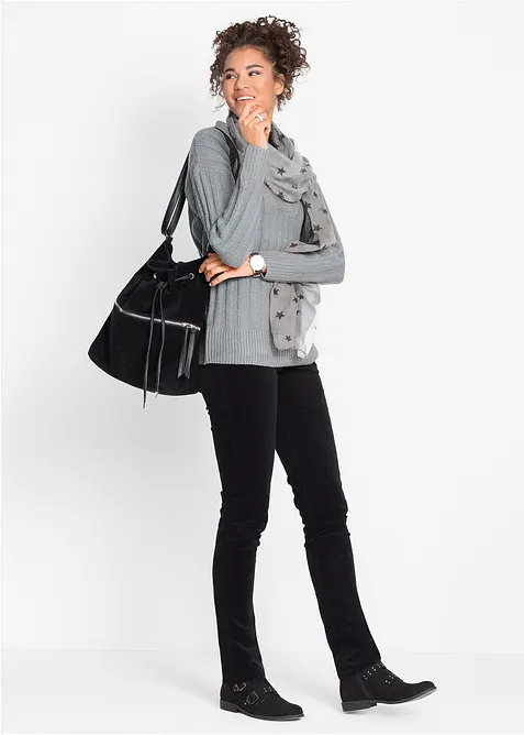 Pantalon slim en velours côtelé extensible, bonprix