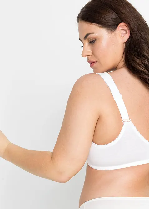 Lot de 2 soutiens-gorge coton sans armatures, bonprix