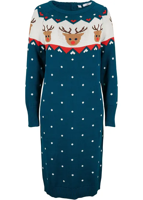 Robe de Noël en maille renne, bonprix