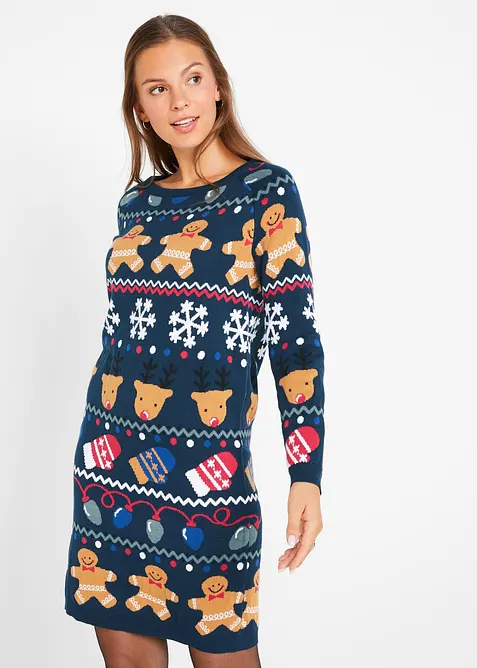 Robe de Noël en maille, bonprix