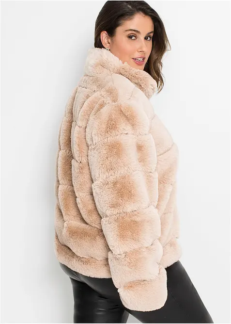 Veste zippée en peluche, bonprix