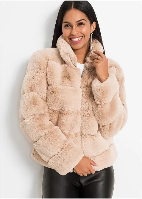 Veste zippée en peluche, bonprix