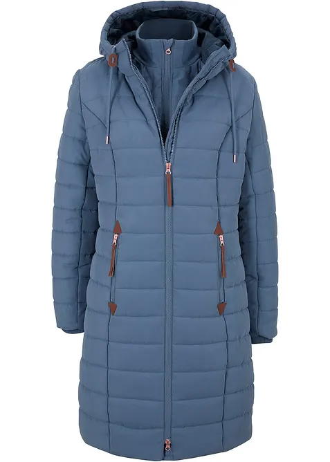 Doudoune longue, style 2 en 1, bonprix