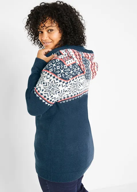 Pull norvégien à capuche, bonprix
