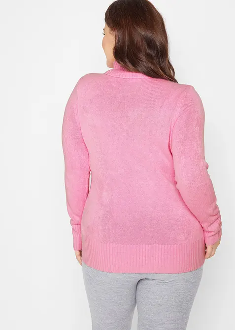 Pull col roul&eacute; basique, bonprix