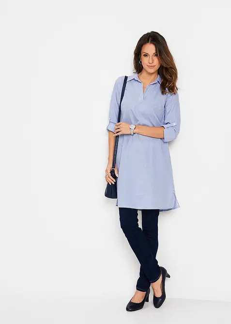 Robe-chemise 100% coton, bonprix