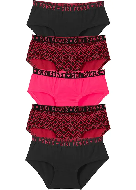 Lot de 5 shorties en coton doux et extensible, bonprix