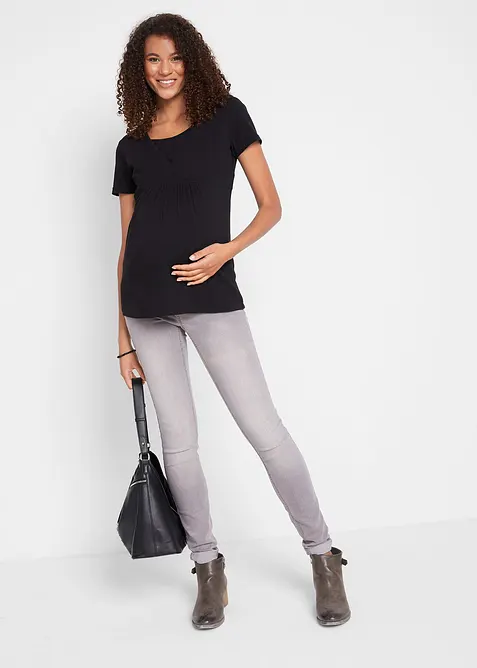 Lot de 2 T-shirts de grossesse et d'allaitement, bonprix