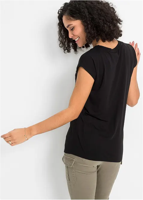 T-shirt doux en viscose extensible, bonprix